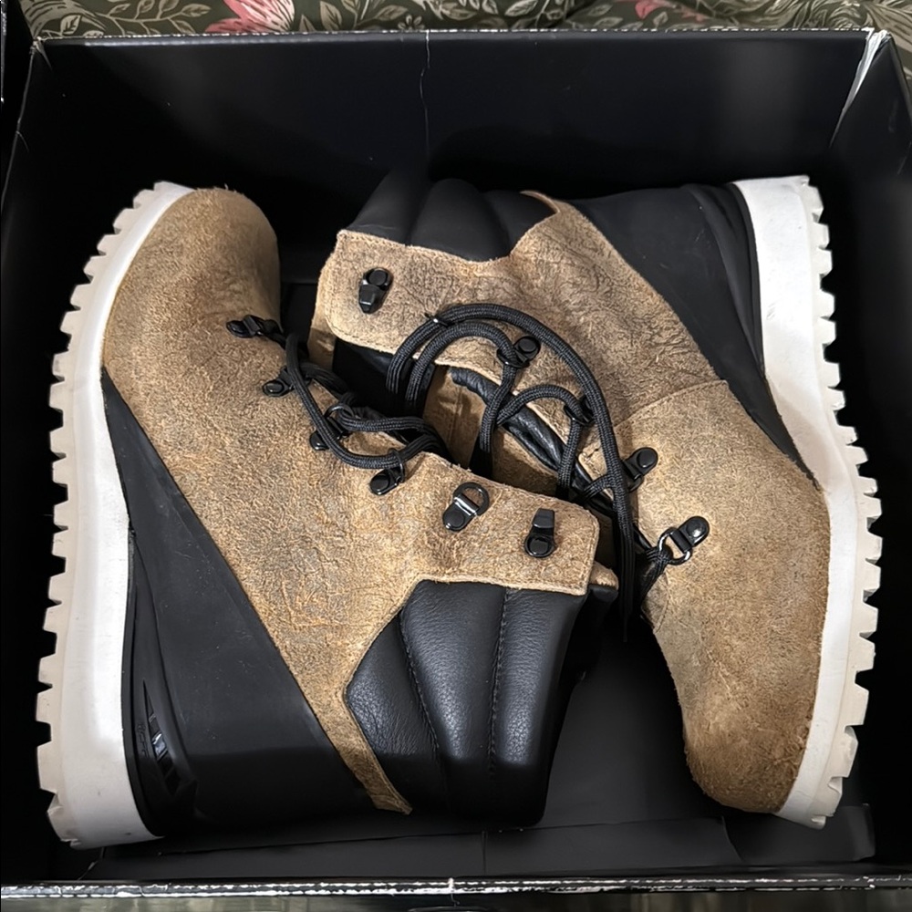 The North Face Tan and Black Women’s Boots